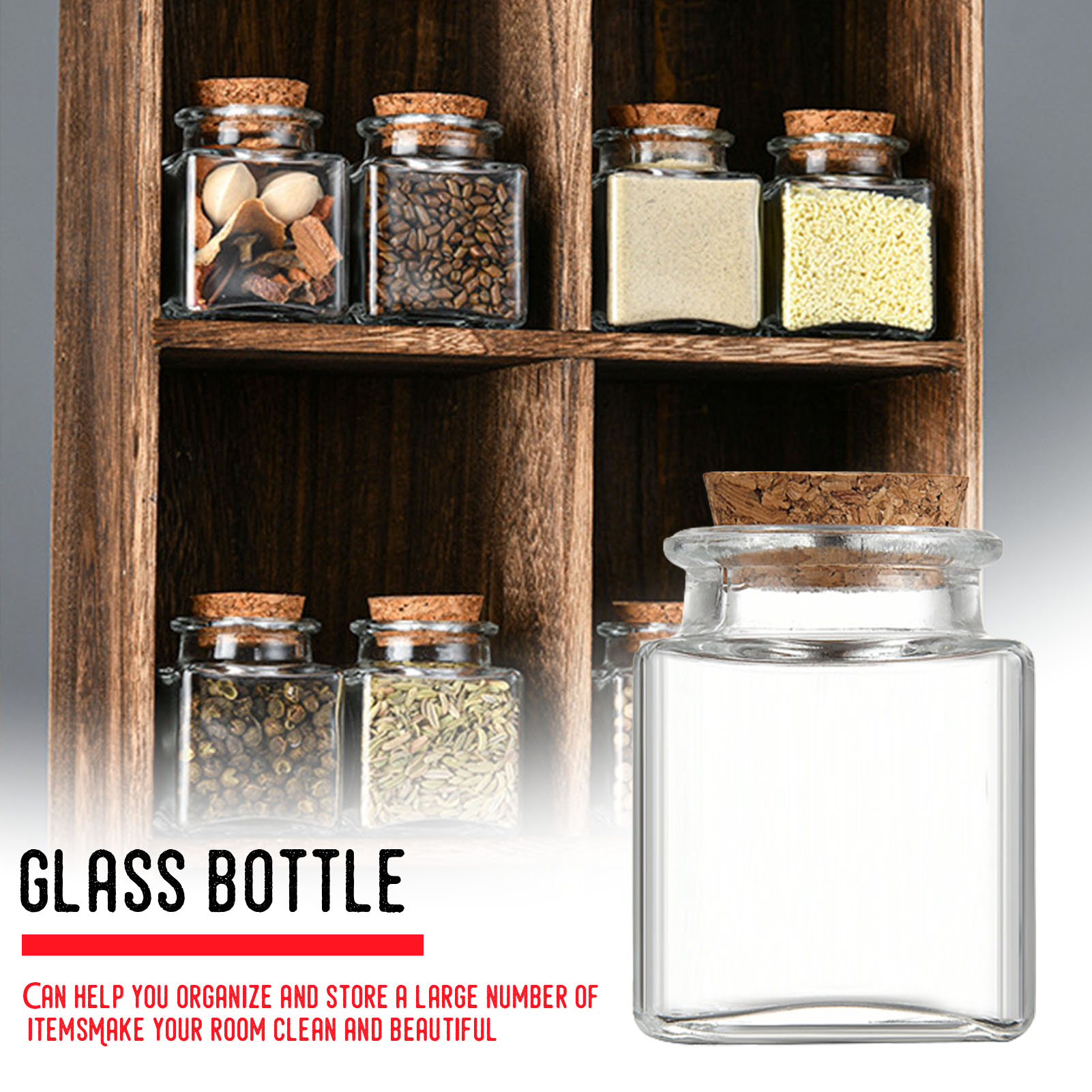 1/5/10 Stück Glas-Vorratsdosen – Food Storage Jar Glass Bewertung und Preis