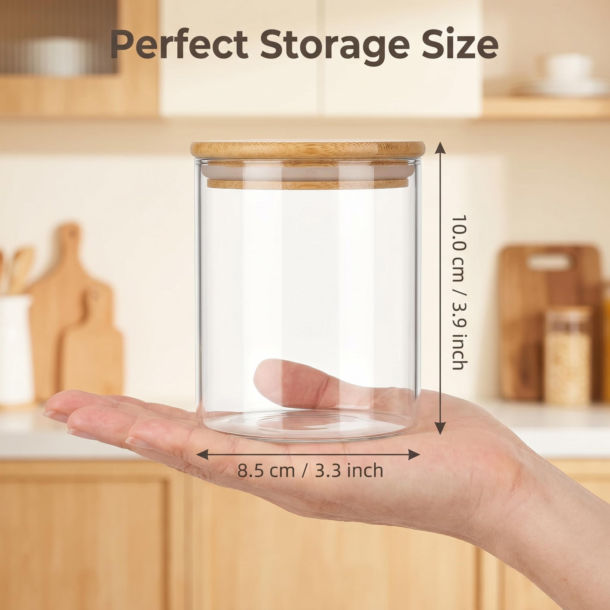9-teiliges Set Klare Glas-Aufb – Food Storage Jar Glass Bewertung und Preis