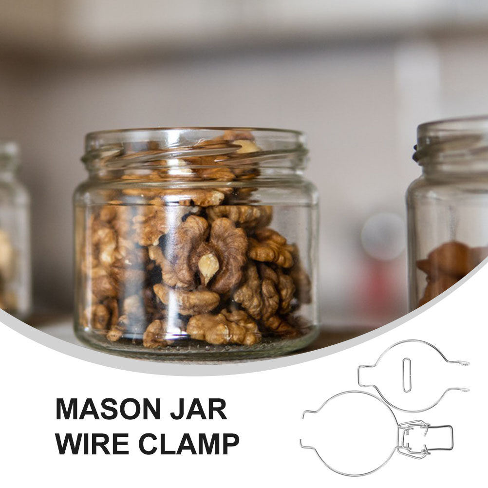 12 Stück Glasgefäß-Drahtklamme – Food Storage Airtight Bewertung und Preis