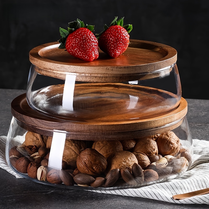 Glasbehälter mit Holzdeckeln – – Food Storage Jars With Wooden Lids Bewertung und Preis
