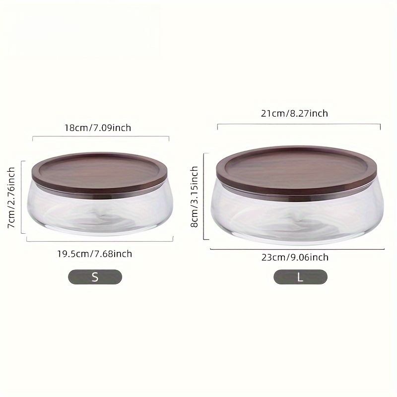 Glasbehälter mit Holzdeckeln – – Food Storage Jars With Wooden Lids Bewertung und Preis