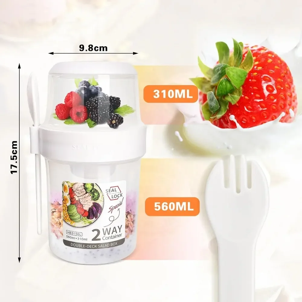 Salatbecher, Frühstückstassen, – Food Storage Jar Set Bewertung und Preis