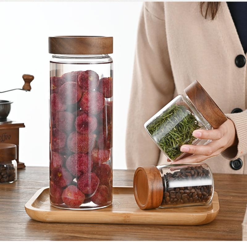 Kaffeebohnen-Aufbewahrungsbehä – Food Storage Jars With Wooden Lids Bewertung und Preis