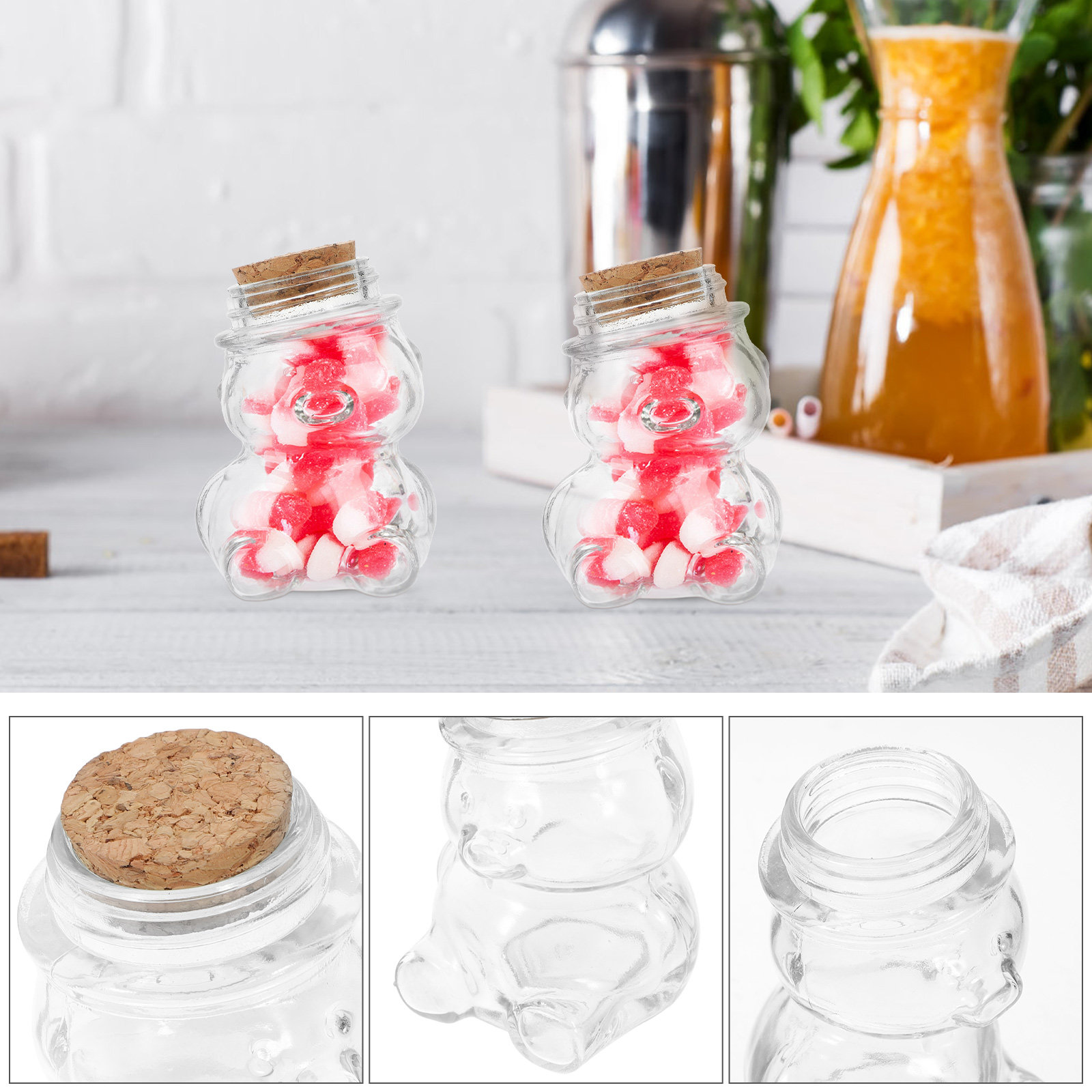 4-teiliges Glas-Bonbonglas-Set – Food Storage Airtight Bewertung und Preis