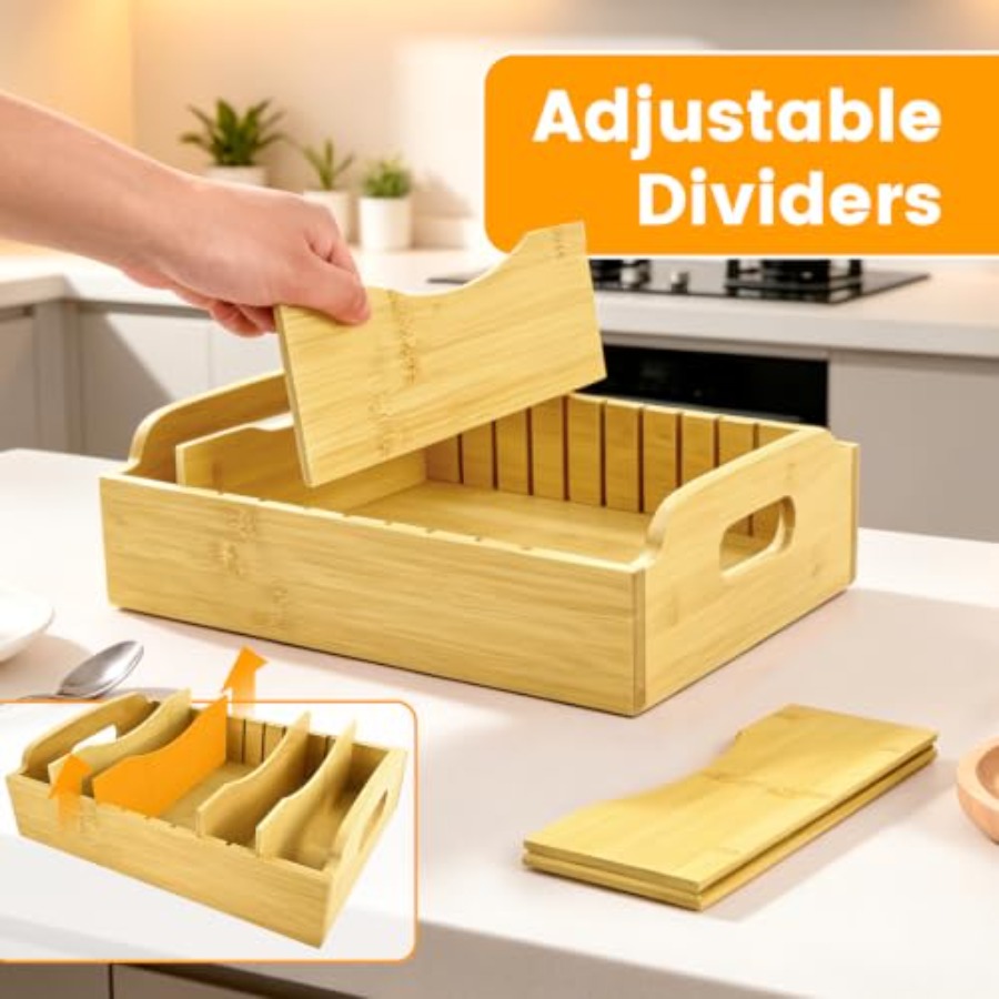2er-Pack Bambus-Deckelhalter,  – Food Storage In The Kitchen Bewertung und Preis