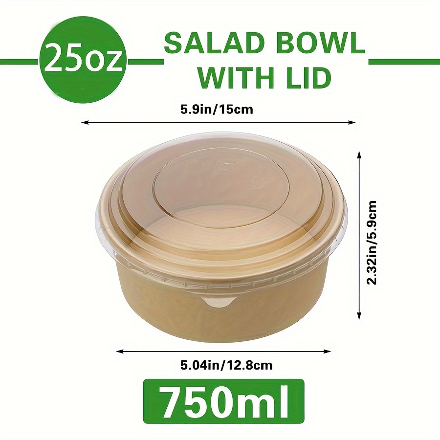 25 Unzen/750 ml 25/50er-Pack P – Food Storage Meal Prep Bewertung und Preis