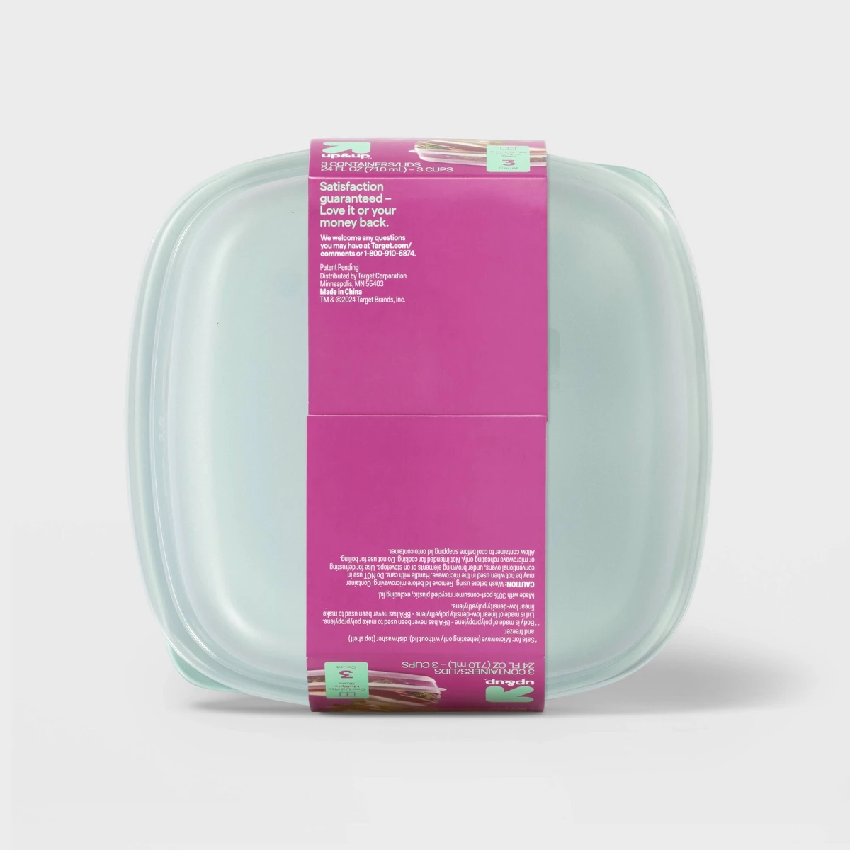 2026 Neu 3er-Pack 24oz Quadrat – Food Storage Meal Prep Bewertung und Preis